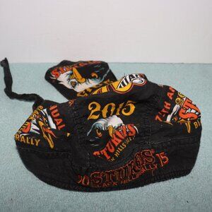 Sturgis Bandana Hat Cap One Size Adjustable Motorcycle 2015 Black Hills Bike